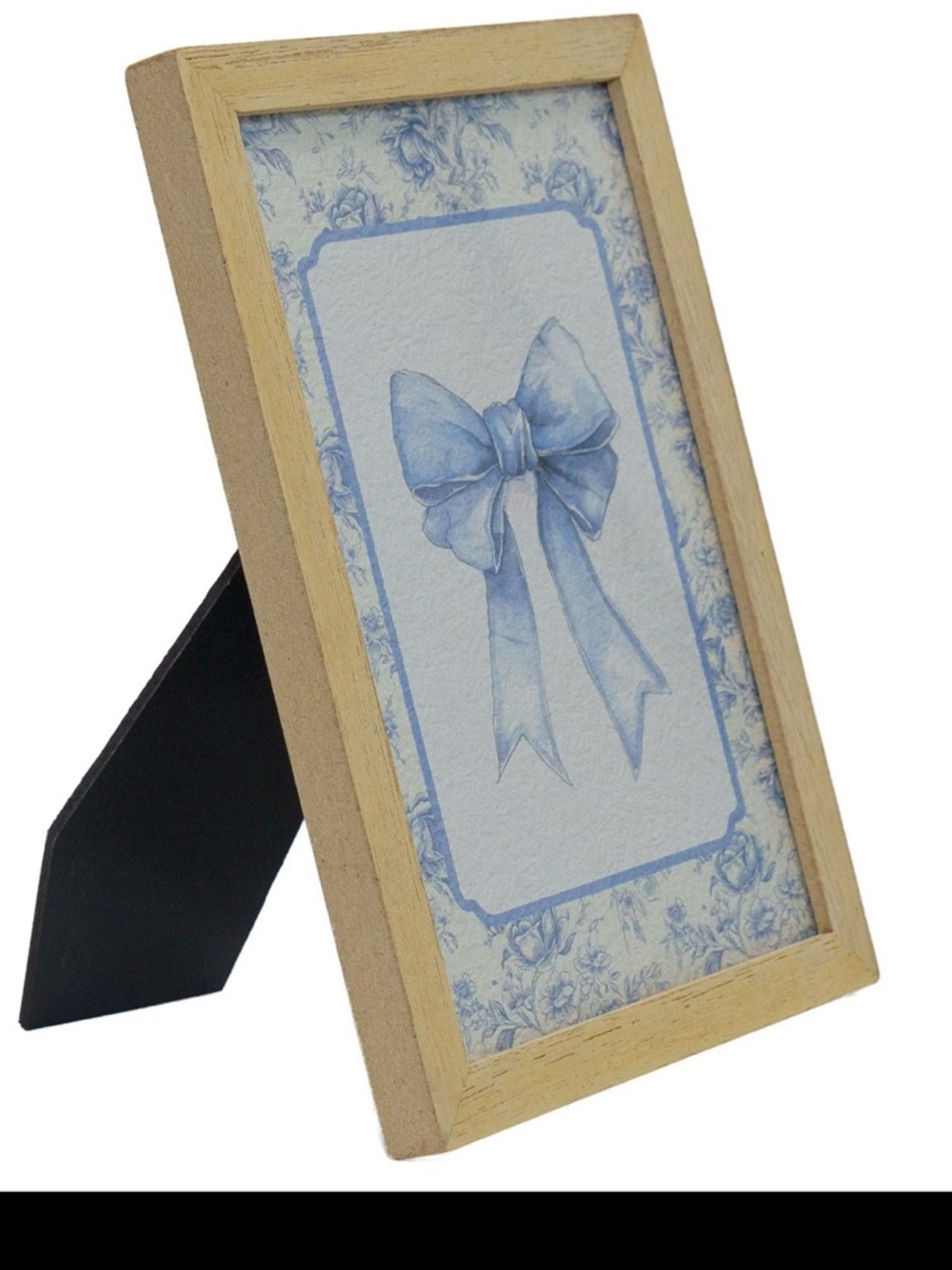 My Texas House Bow Framed Artwork, Blue, 5"ร 7"